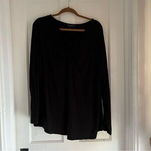 Eloquii Black Knit long sleeve top size 26/28